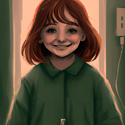 1. תמונה נוקבת המתארת את הילדה בת ה-11, עם חיוך אמיץ, במהלך שהותה בבית החולים